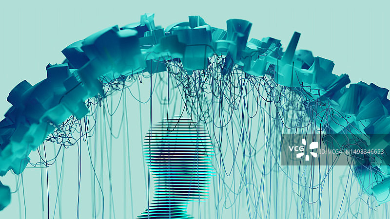 个性化数据保护抽象概念图片素材