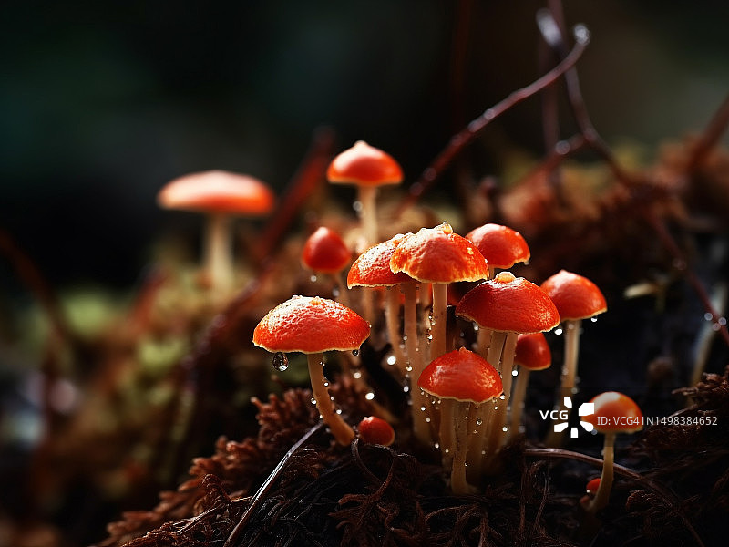 蘑菇插画图片素材