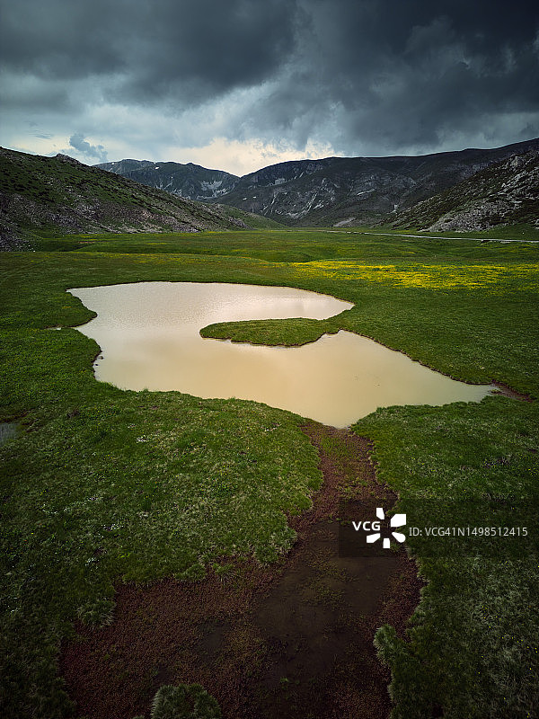 马其顿湖泊天空美景图片素材