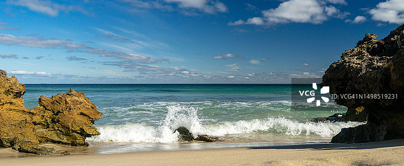 澳大利亚西澳大利亚州穆拉卢的壮丽海景图片素材