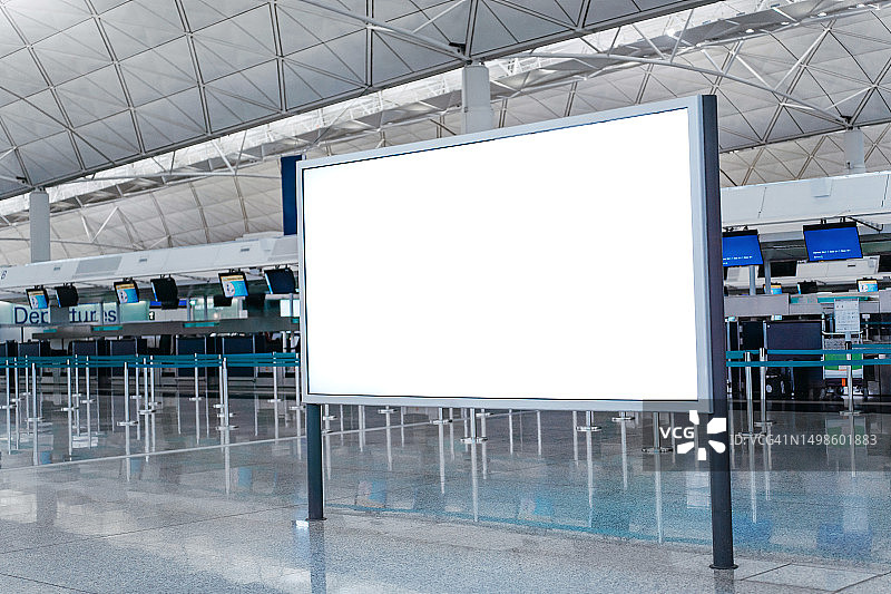 机场空白广告牌图片素材