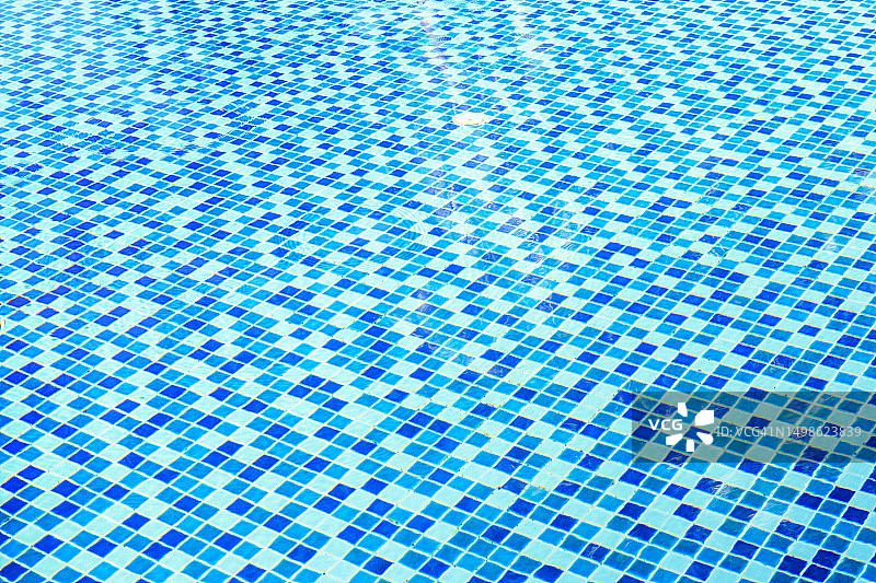 蓝白色游泳池瓷砖背景图片素材