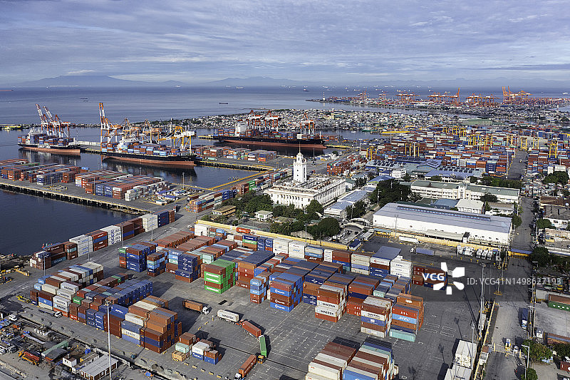 马尼拉港口图片素材