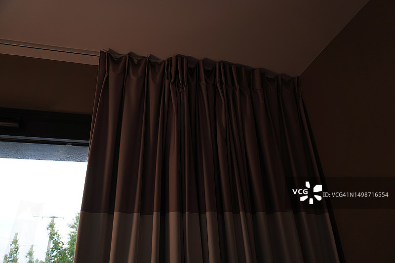 褶皱窗帘图片素材