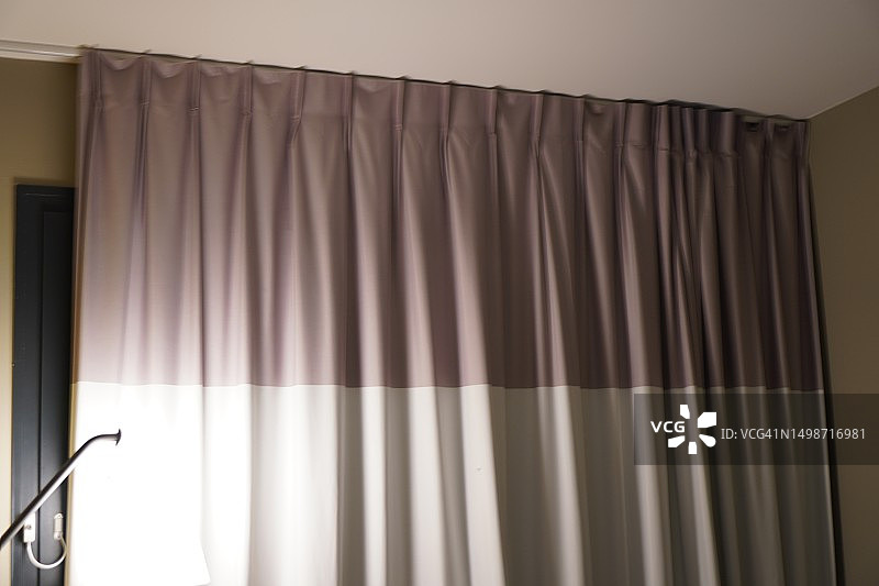 褶皱窗帘图片素材