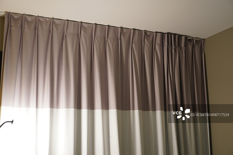 褶皱窗帘图片素材