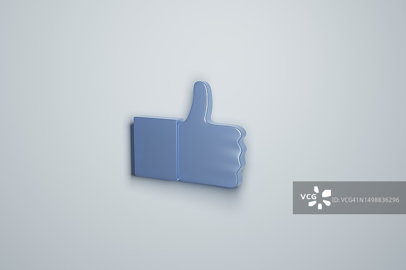 点赞图标3D渲染图片素材