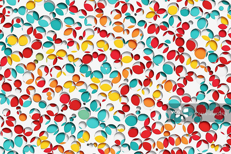 穿孔纸下的环形图案图片素材