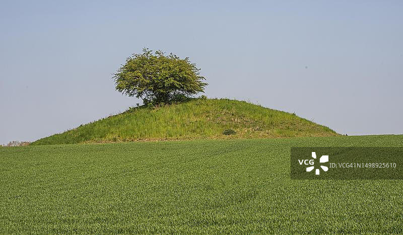 瑞典斯科纳锡姆里斯港青铜时代国王博尔高墓图片素材
