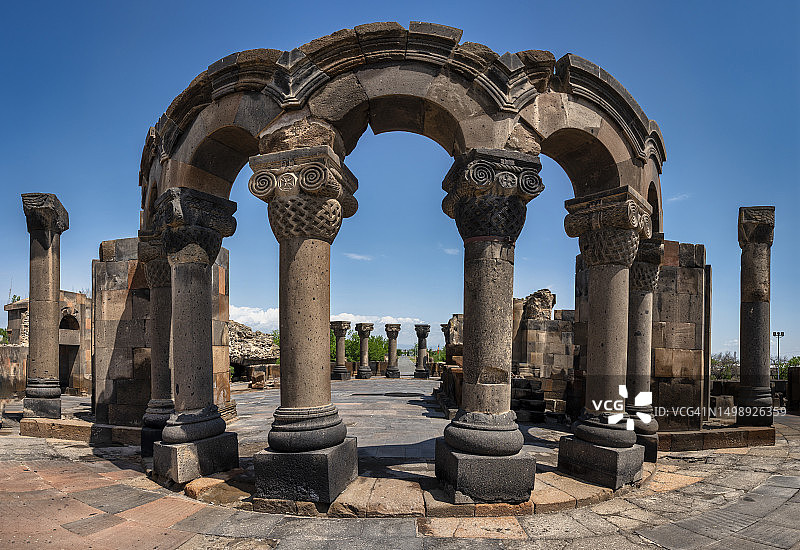 兹瓦尔特诺茨大教堂遗址，亚美尼亚图片素材