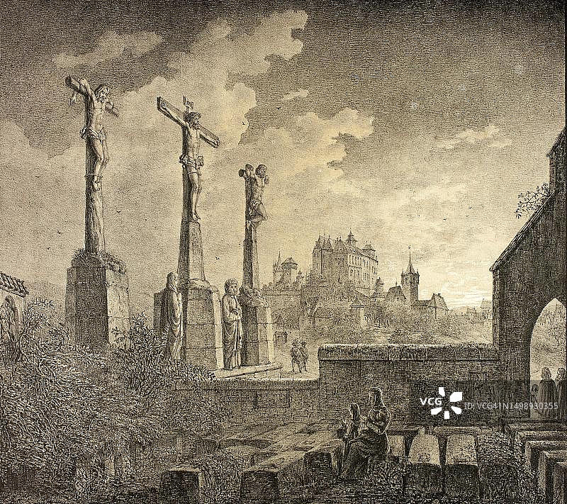 纽伦堡圣约翰公墓（19世纪复刻版）图片素材