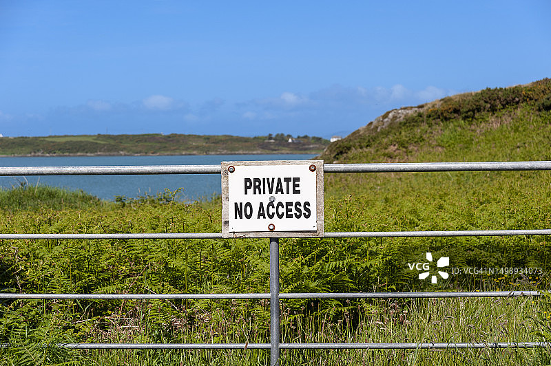禁止进入私人土地标志图片素材