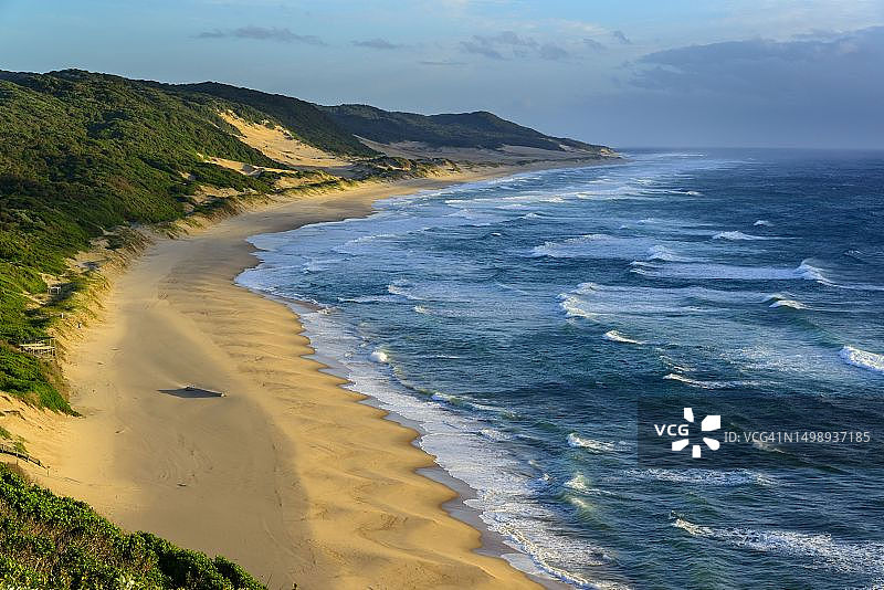 海景：马比比，马普塔兰，夸祖鲁-纳塔尔省，南非图片素材