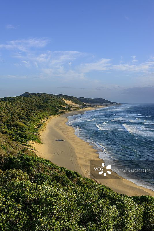 海景：马比比，马普塔兰，夸祖鲁-纳塔尔省，南非图片素材