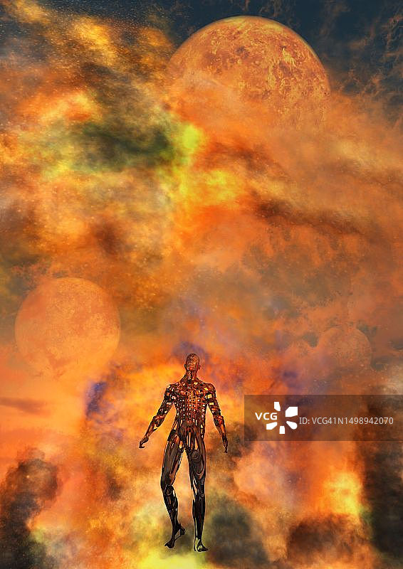 人形生物穿越时空图片素材