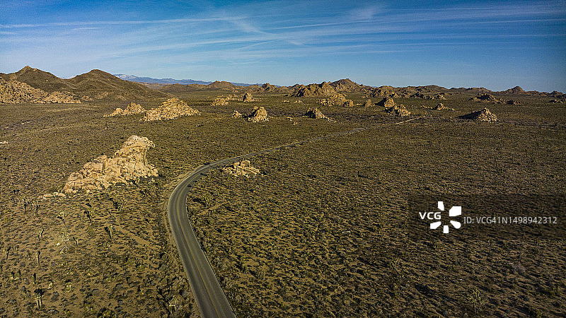 钥匙牧场附近的山岩航拍图片素材