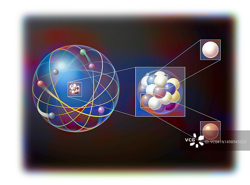 原子结构图图片素材