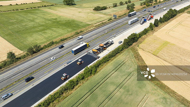 道路建设航拍图片素材