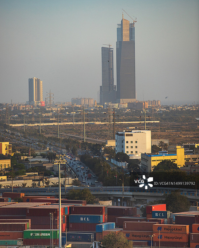 卡拉奇的著名商业地标图片素材