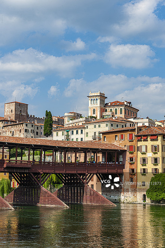 意大利威尼托巴萨诺德尔格拉帕：老桥图片素材