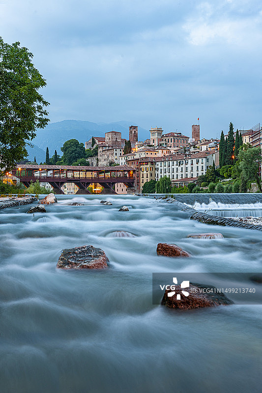 意大利威尼托巴萨诺德尔格拉帕：老桥图片素材