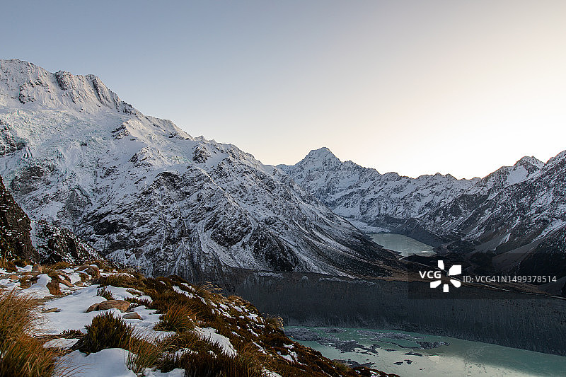 从西利潭眺望库克山图片素材