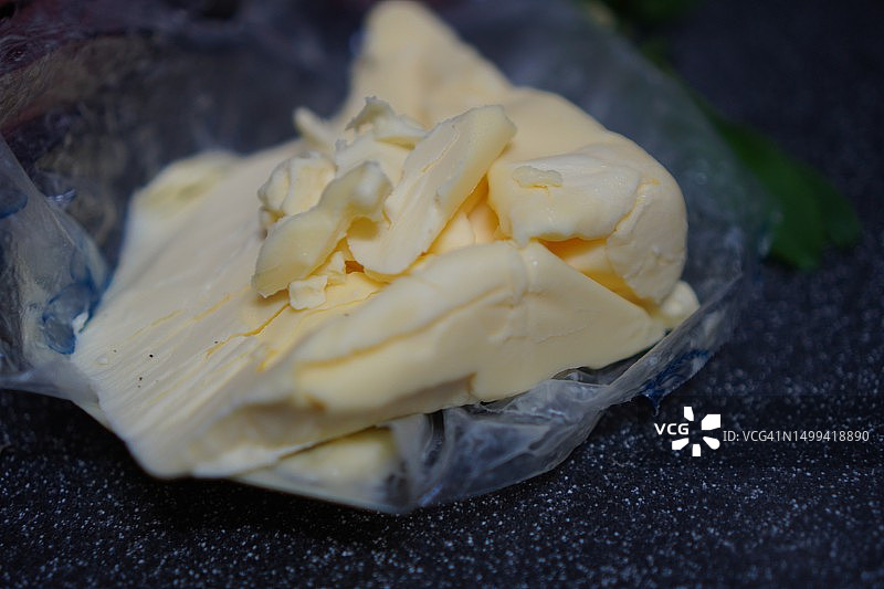 塑料上的黄油图片素材