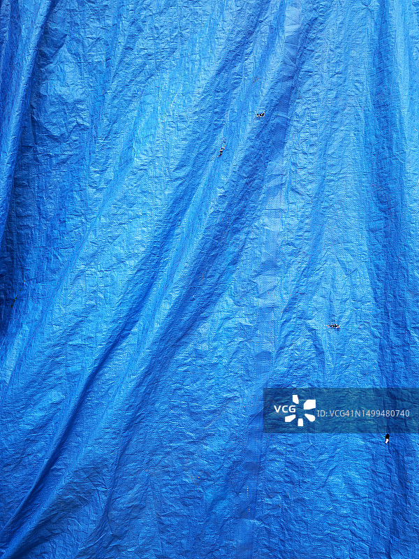 法国巴黎的蓝色塑料布纹理图片素材