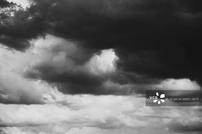 地平线上的暴风云图片素材