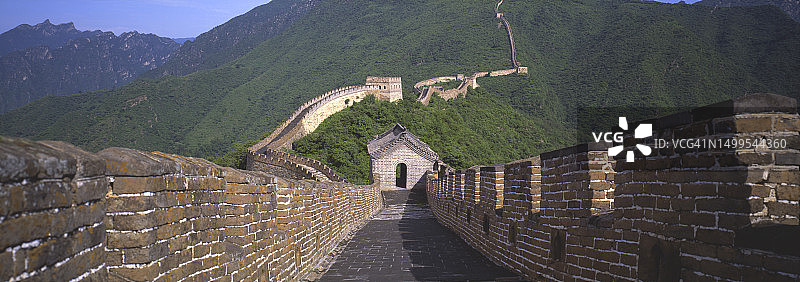 中国慕田峪长城全景图图片素材