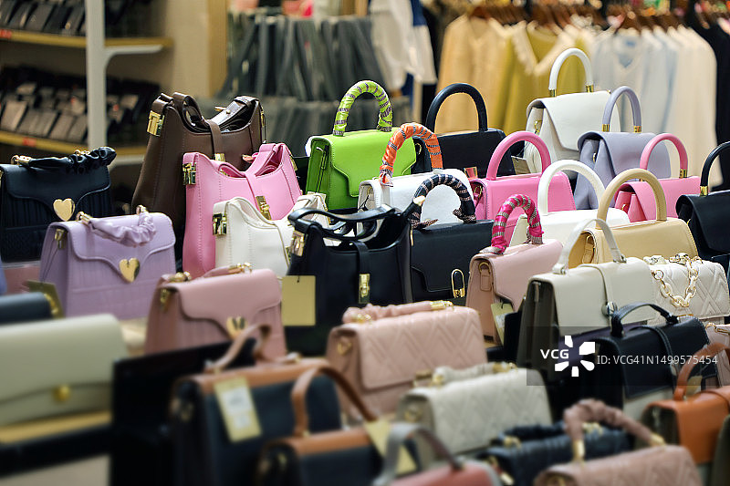 彩色女士手提包图片素材