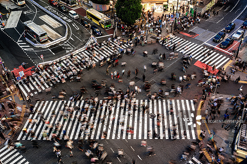 涩谷十字路口图片素材