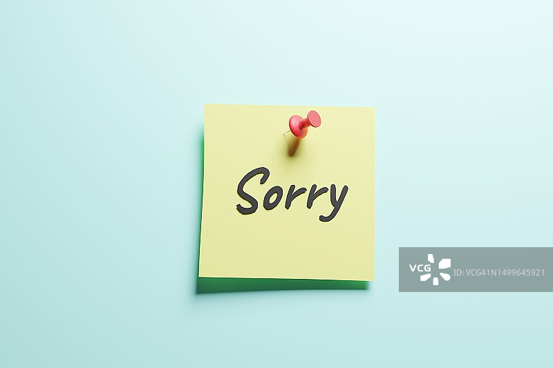 道歉备忘录图片素材