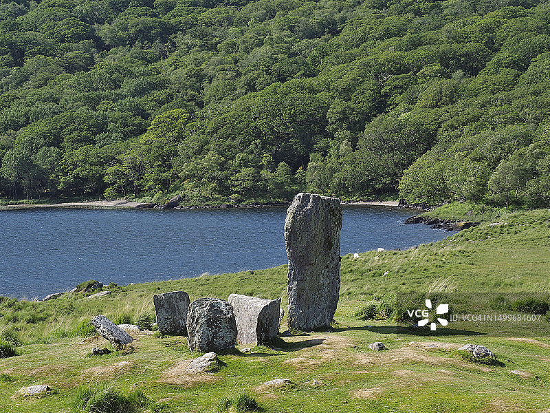 乌拉石圈和因奇奎因湖图片素材