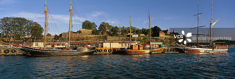 奥斯陆的海港景色图片素材
