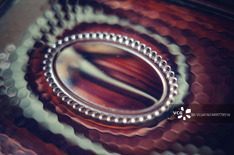 古董木箱特写图片素材