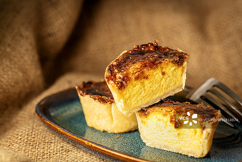 焦糖布丁挞图片素材