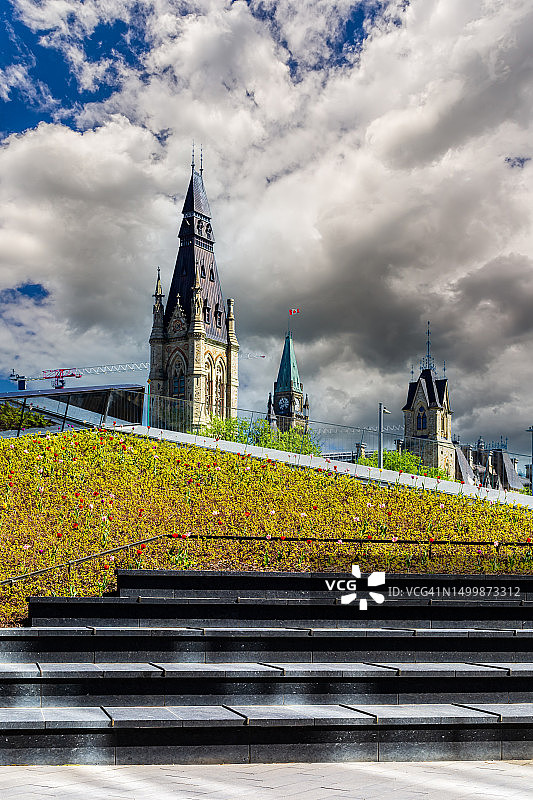 加拿大渥太华的加拿大议会图片素材