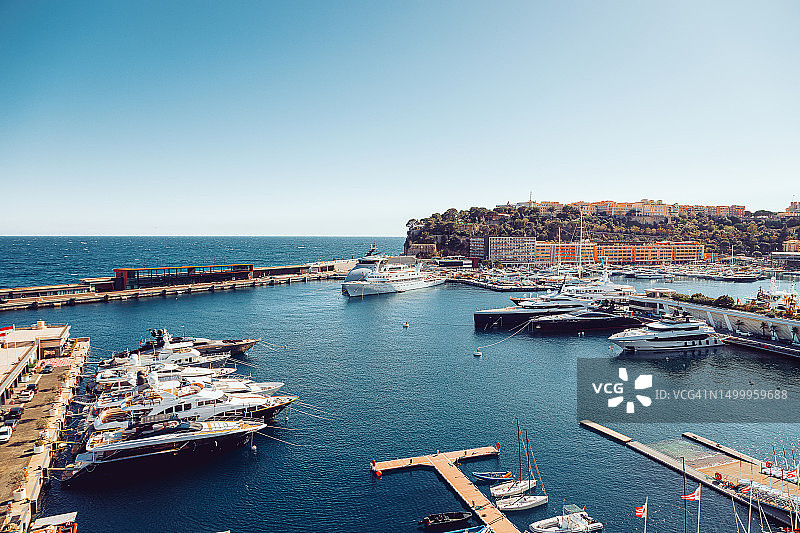 蒙特卡洛码头图片素材