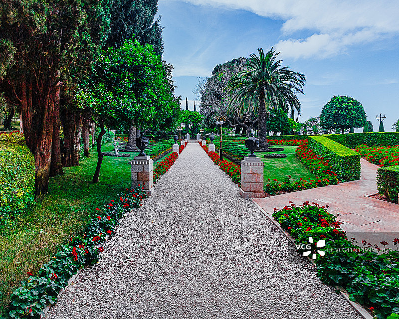 海法巴哈伊花园图片素材