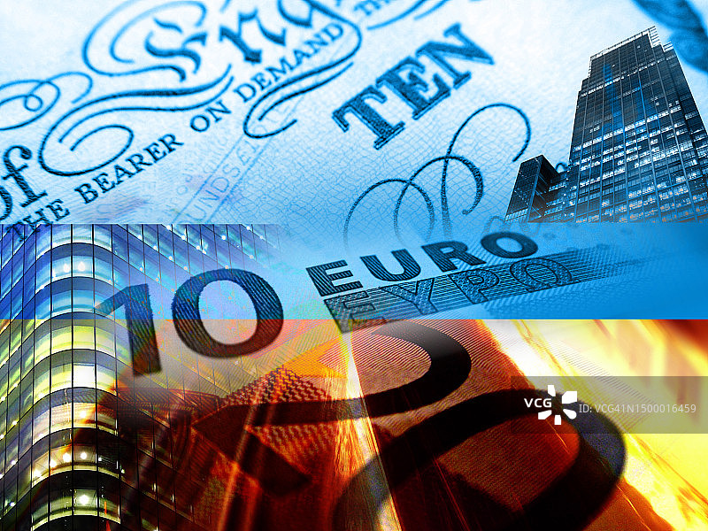 金融蒙太奇图片素材