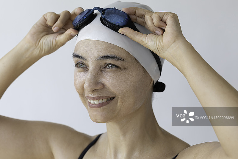 女游泳者图片素材