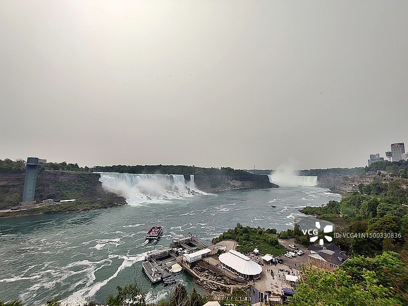 尼亚加拉瀑布/马蹄瀑布/安大略省/加拿大图片素材
