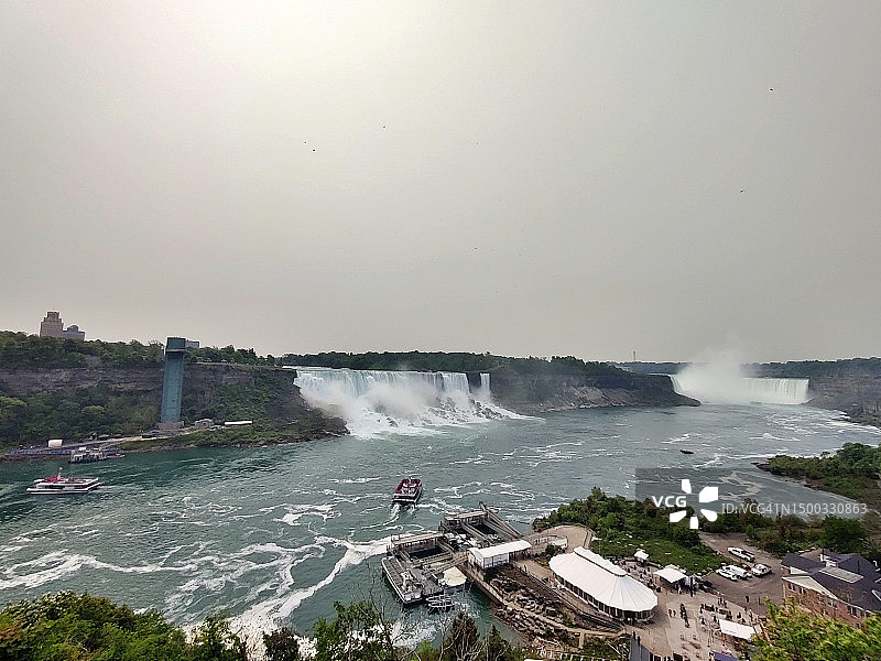 尼亚加拉瀑布/马蹄瀑布/安大略省/加拿大图片素材