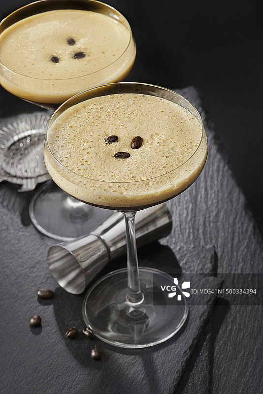 浓缩咖啡马提尼图片素材