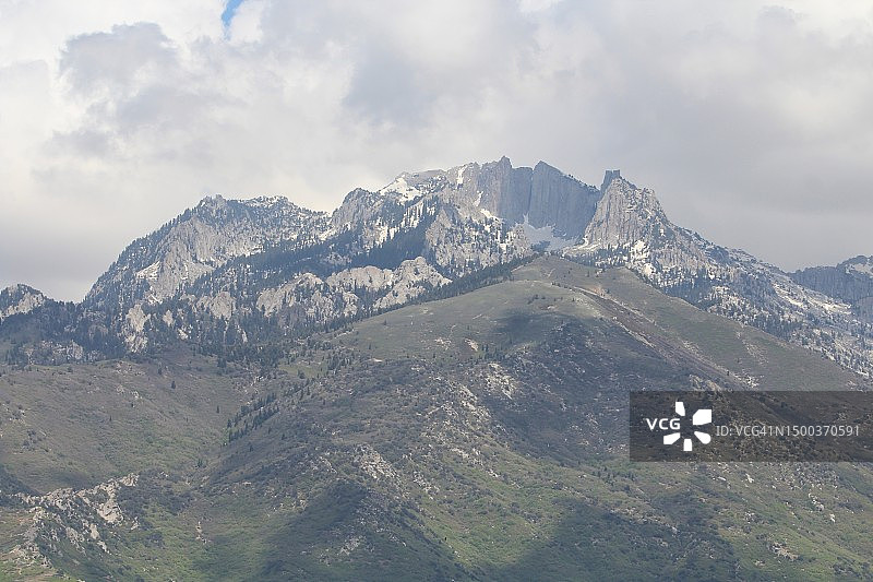 美国犹他州的雪山风光图片素材