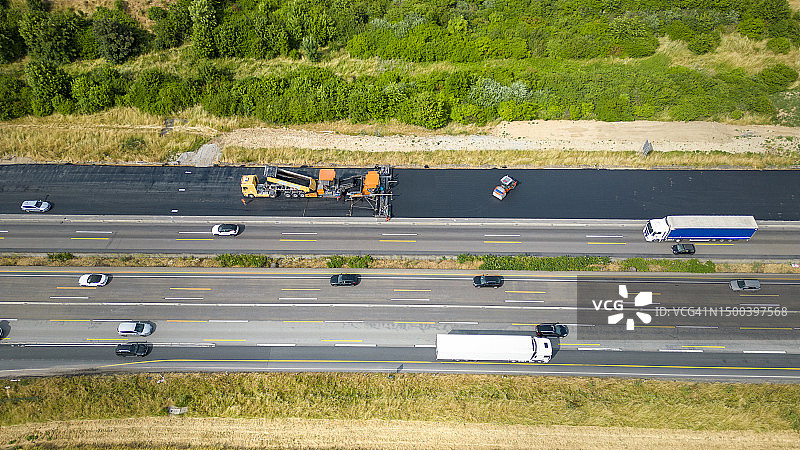 道路建设航拍图片素材