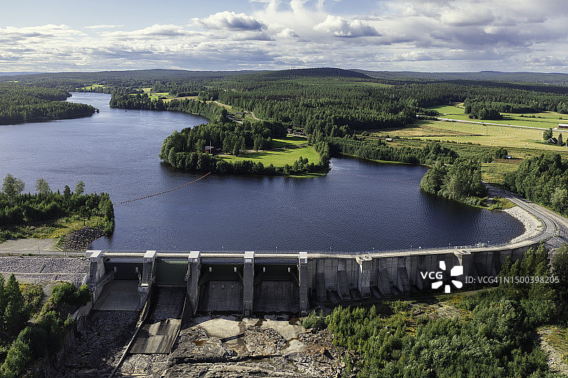 水力发电站大坝图片素材