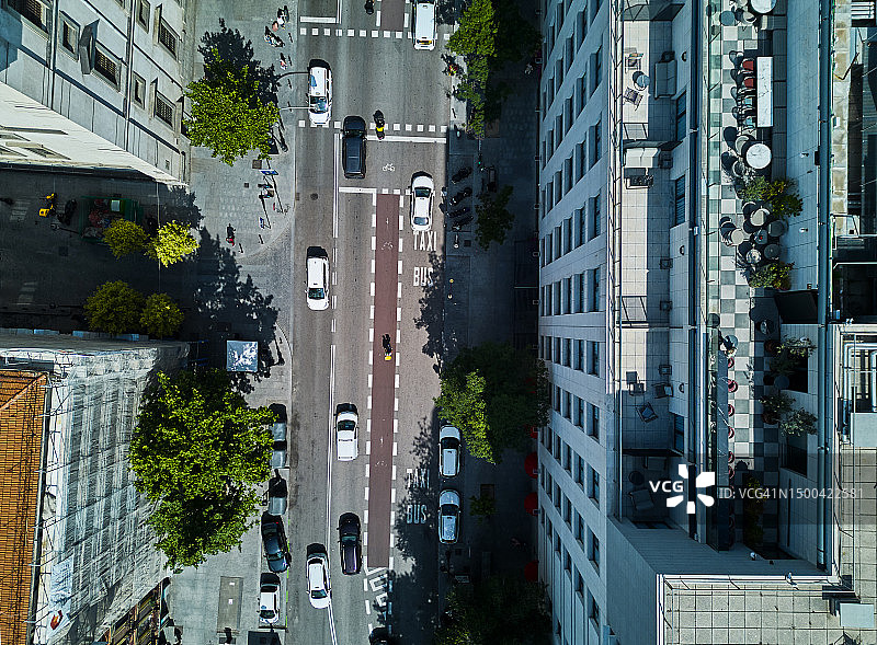 马德里街道鸟瞰图图片素材