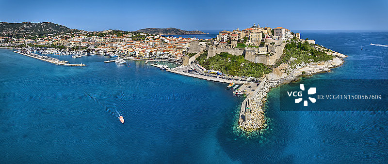 法国科西嘉岛卡尔维古镇图片素材